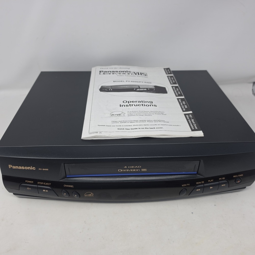 Panasonic PV-8400 VCR VHS Player w/ No Remote [Tested] EB-20140